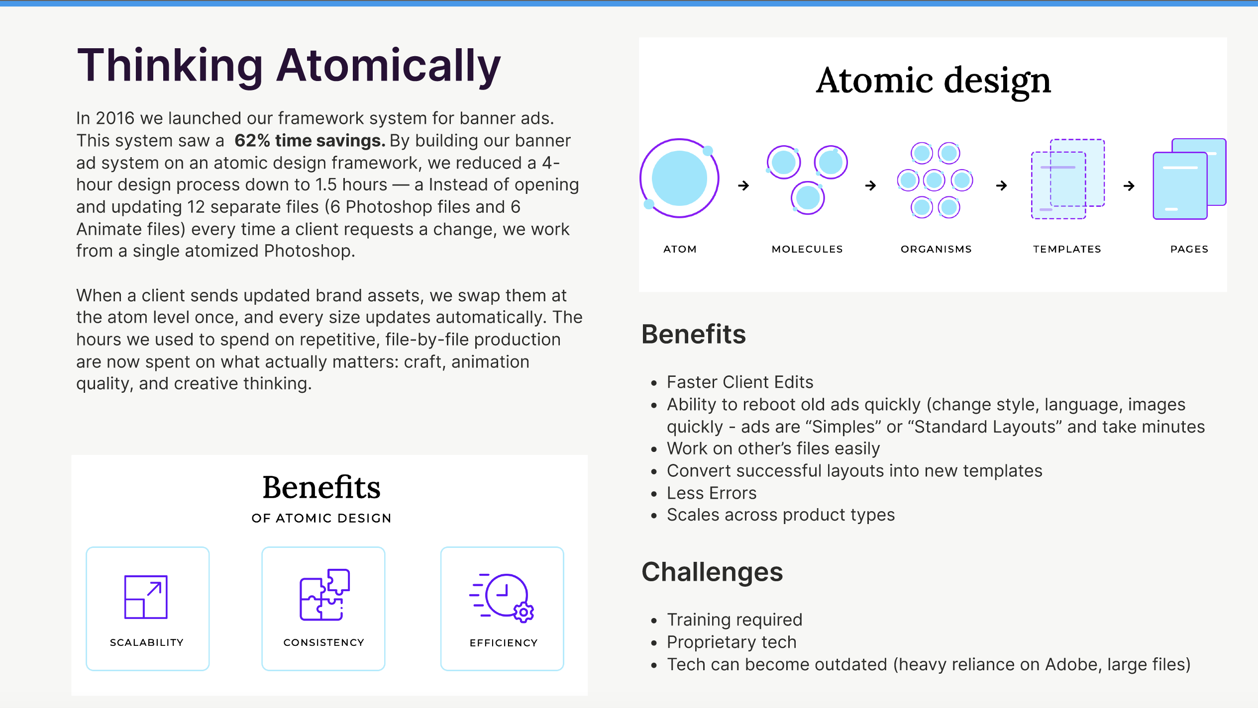 The atomic framework