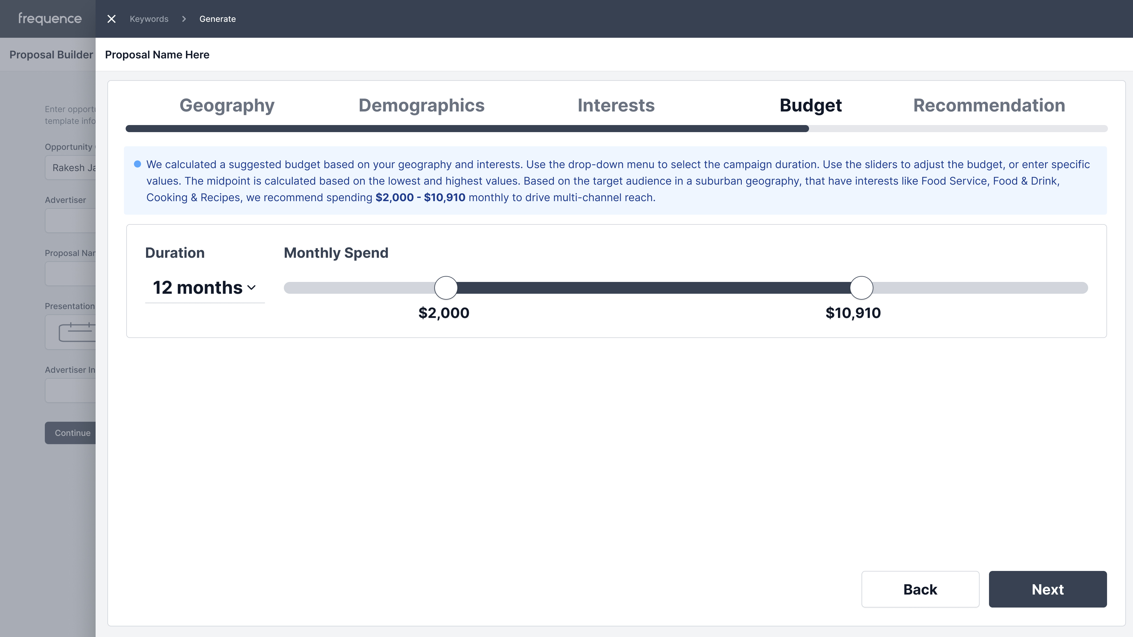 SmartProposal — guided proposal flow